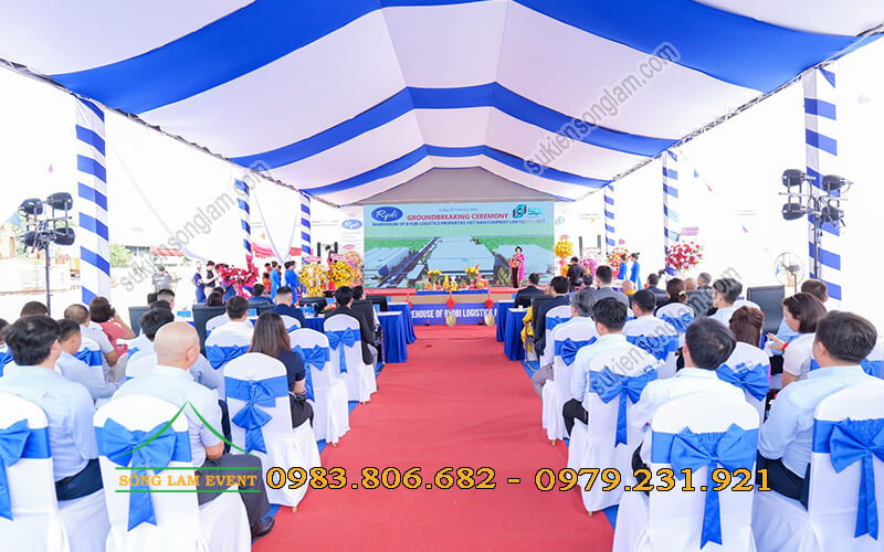 Cho thuê nhà bạt tổ chức lễ khởi công dự án Logictics Ryobi Bình Dương Cho thuê nhà bạt tổ chức lễ khởi công dự án Logictics Ryobi Bình Dương