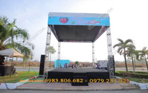 Sự kiện Sông Lam cho thuê nhà bạt và thi công sân khấu ngoài trời cho sự kiện thể thao thường niên của Jabil tại KCN tp Thủ Đức Tphcm.