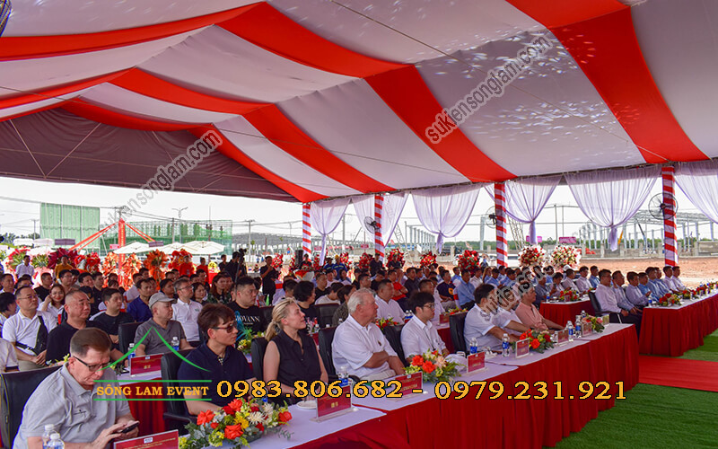 Cho thuê nhà bạt lễ động thổ nhà máy bình phước