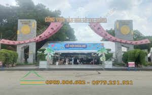 Cho thuê nhà bạt lễ hội mùa hè công viên Lê Thị Riêng