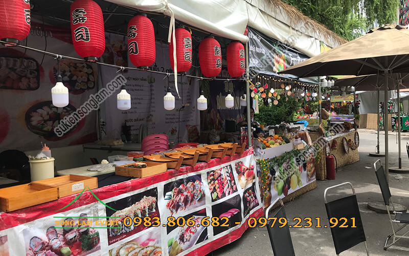 Cho thuê nhà bạt lễ hội mùa hè công viên Lê Thị Riêng
