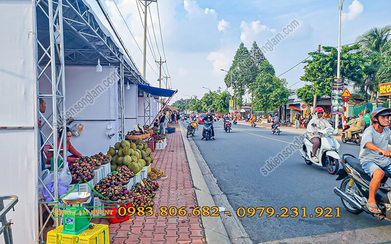 Cho thuê nhà bạt sự kiện lễ hội mua trái chín Bình Dương