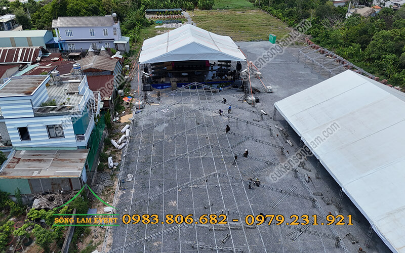 Cho thuê nhà bạt sự kiện lễ hội mua trái chín Bình Dương