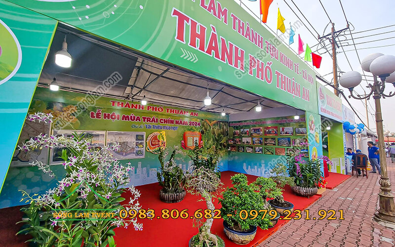 Cho thuê nhà bạt sự kiện lễ hội mua trái chín Bình Dương