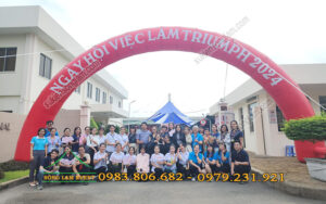 Cho thuê cổng hơi Ngày hội việc làm Triumph Bình Dương