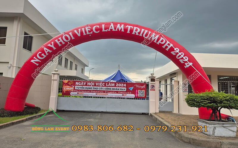 Cho thuê cổng hơi Ngày hội việc làm Triumph Bình Dương Cho thuê cổng hơi Ngày hội việc làm Triumph Bình Dương