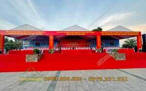 Cho thuê nhà bạt không gian sự kiện Lễ ra mắt lực lượng an ninh Bình Dương
