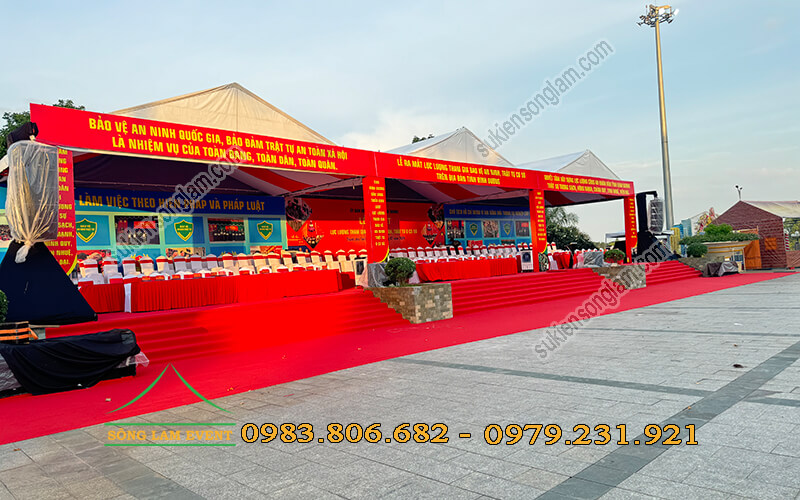 Cho thuê nhà bạt không gian sự kiện Lễ ra mắt lực lượng an ninh Bình Dương Cho thuê nhà bạt không gian sự kiện Lễ ra mắt lực lượng an ninh Bình Dương