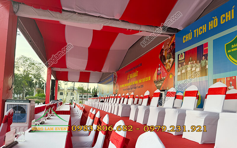 Cho thuê nhà bạt không gian sự kiện Lễ ra mắt lực lượng an ninh Bình Dương Cho thuê nhà bạt không gian sự kiện Lễ ra mắt lực lượng an ninh Bình Dương