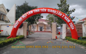 Cho thuê cổng hơi sự kiện Ngày hội việc làm tỉnh Tiền Giang