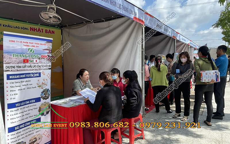 Cho thuê gian hàng hội chợ Ngày hội việc làm tỉnh Tiền Giang Cho thuê gian hàng hội chợ Ngày hội việc làm tỉnh Tiền Giang