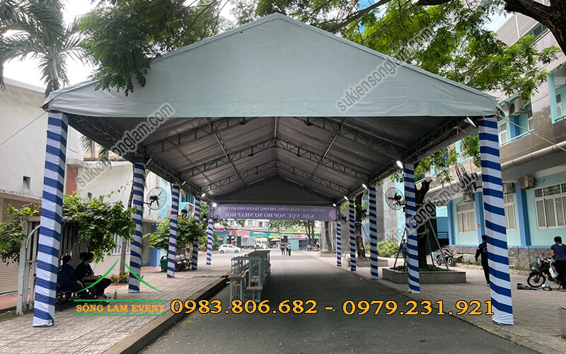 Cho thuê nhà bạt tổ chức lễ đón tân sinh viên HITC