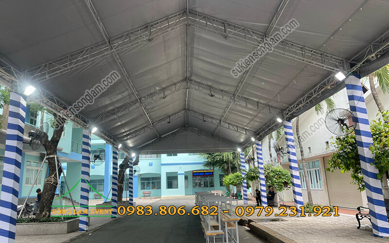Cho thuê nhà bạt tổ chức lễ đón tân sinh viên HITC