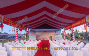 Cho thuê nhà bạt tổ chức Lễ động thổ cao tốc Cao Lãnh An Hữu Tiền Giang
