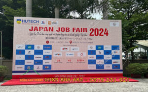Cho thuê khung backdrop sự kiện Ngày hội Japan Job Fair TPHCM