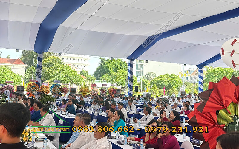 Cho thuê nhà bạt tổ chức Lễ kỷ niệm 25 năm tái lập huyện Dĩ An Bình Dương