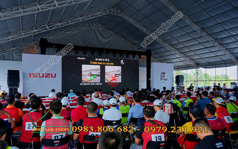 Cho thuê nhà bạt tổ chức hội thi kỹ năng lái xe của Isuzu tại TPHCM Cho thuê nhà bạt tổ chức hội thi kỹ năng lái xe của Isuzu tại TPHCM