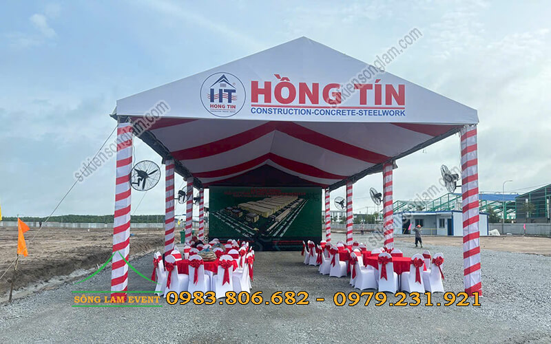 Cho thuê nhà bạt tổ chức lễ động thổ nhà máy cty pingfu Home Products Cho thuê nhà bạt tổ chức lễ động thổ nhà máy cty pingfu Home Products