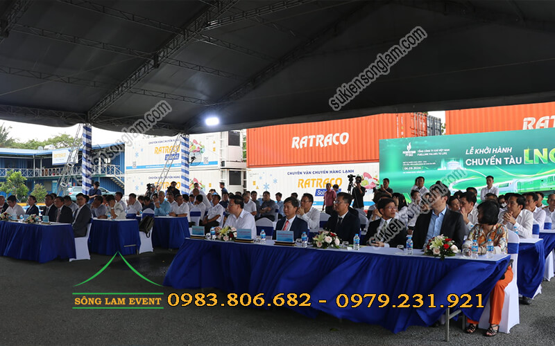 Cho thuê nhà bạt tổ chức Lễ khởi hành chuyến tàu LNG Đồng Nai Cho thuê nhà bạt tổ chức Lễ khởi hành chuyến tàu LNG Đồng Nai