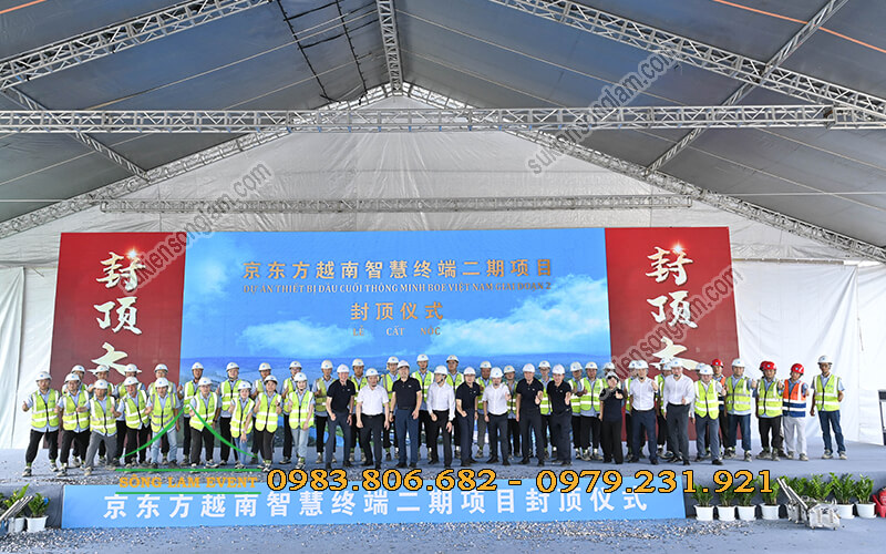 cho thuê nhà bạt tổ chức Lễ cất nóc nhà máy Boe Việt Nam Bà Rịa Vũng Tàu