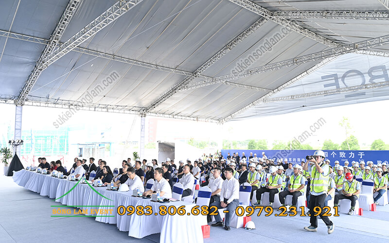 cho thuê nhà bạt tổ chức Lễ cất nóc nhà máy Boe Việt Nam Bà Rịa Vũng Tàu