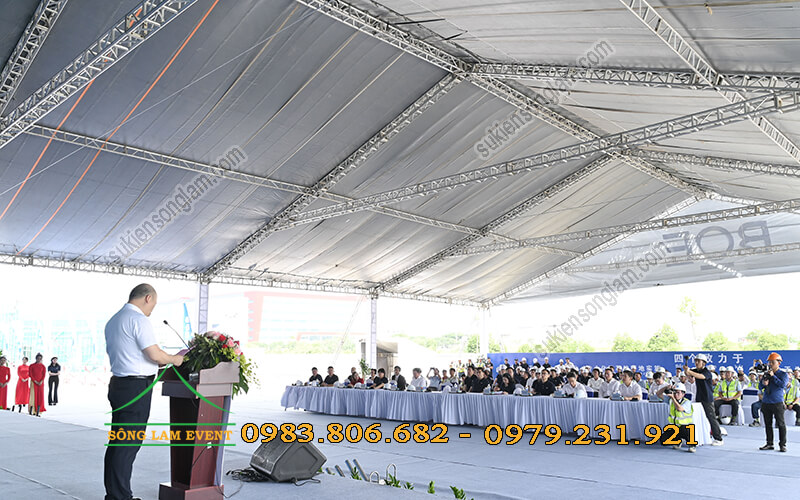 cho thuê nhà bạt tổ chức Lễ cất nóc nhà máy Boe Việt Nam Bà Rịa Vũng Tàu