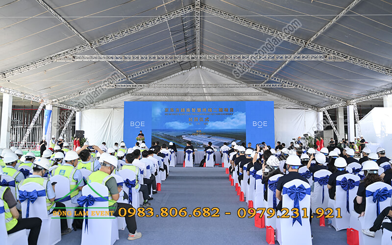 cho thuê nhà bạt tổ chức Lễ cất nóc nhà máy Boe Việt Nam Bà Rịa Vũng Tàu