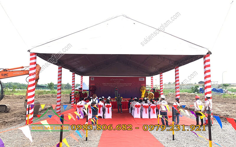 Cho thuê nhà bạt tổ chức Lễ khởi công nhà máy Global Hantex Tây Ninh Cho thuê nhà bạt tổ chức Lễ khởi công nhà máy Global Hantex Tây Ninh