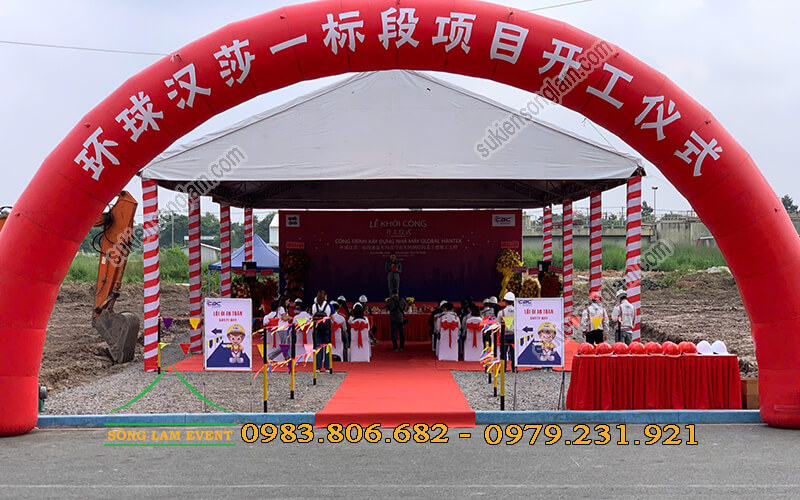 Cho thuê nhà bạt tổ chức Lễ khởi công nhà máy Global Hantex Tây Ninh Cho thuê nhà bạt tổ chức Lễ khởi công nhà máy Global Hantex Tây Ninh