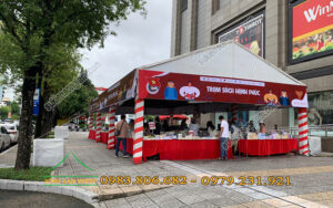 Cho thuê nhà bạt tổ chức chương trình Trạm sách hạnh phúc tại Cần Thơ