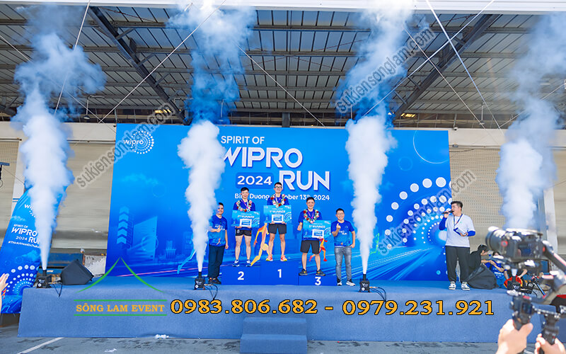 Cho thuê backdrop sự kiện Spirit Of Wipro Run 2024 Bình Dương