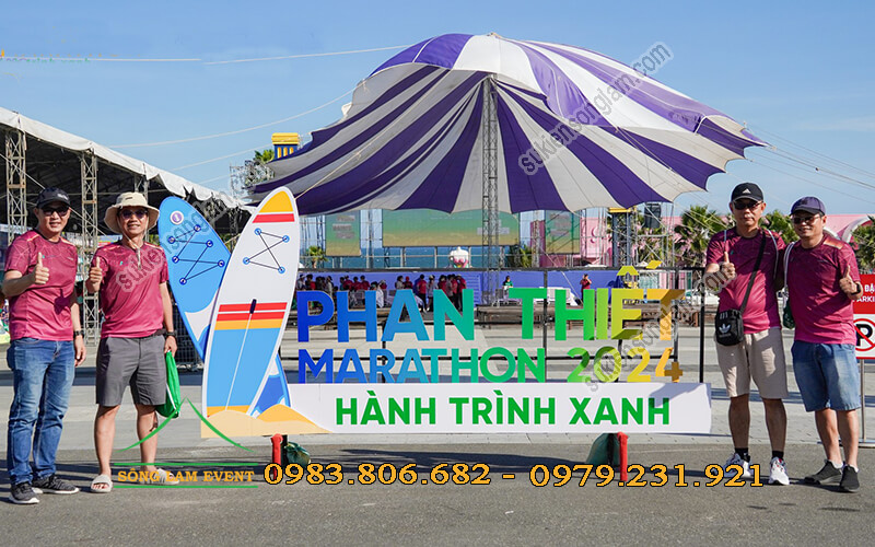 Cho thuê dù sự kiện tổ chức Giải chạy Phan Thiết Marathon 2024 Bình Thuận