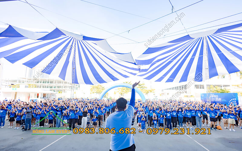 Cho thuê dù sự kiện tổ chức Spirit of Wipro Run 2024 Bình Dương