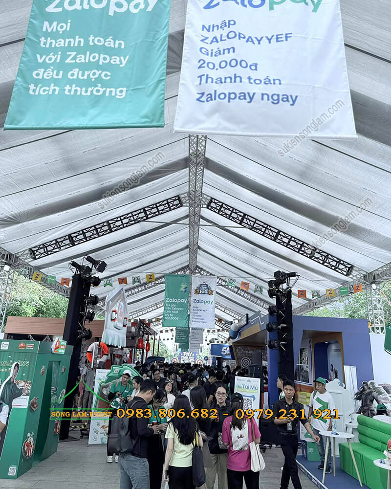 Cho thuê nhà bạt không gian tổ chức sự kiện zalopay Helloweekend tphcm Cho thuê nhà bạt không gian tổ chức sự kiện zalopay Helloweekend tphcm