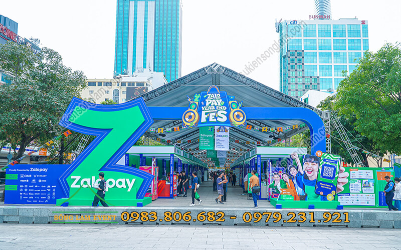 Cho thuê nhà bạt không gian tổ chức sự kiện zalopay Helloweekend tphcm