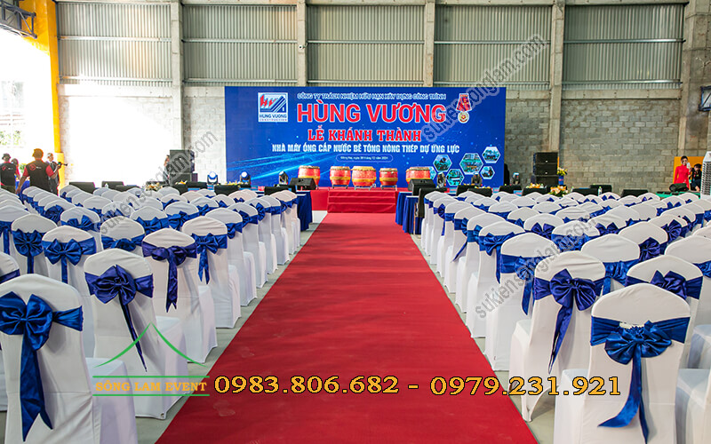Cho thuê bàn ghế tổ chức Lễ khánh thành nhà máy Hùng Vương tại Đồng Nai Cho thuê bàn ghế tổ chức Lễ khánh thành nhà máy Hùng Vương tại Đồng Nai