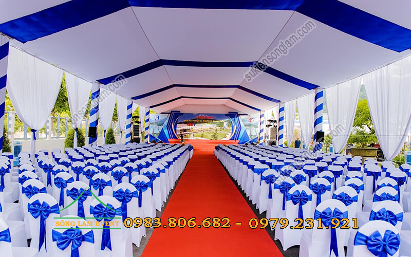 Cho thuê nhà bạt không gian tổ chức Lễ khánh thành nhà máy thuốc lá Khatoco Khánh Hòa