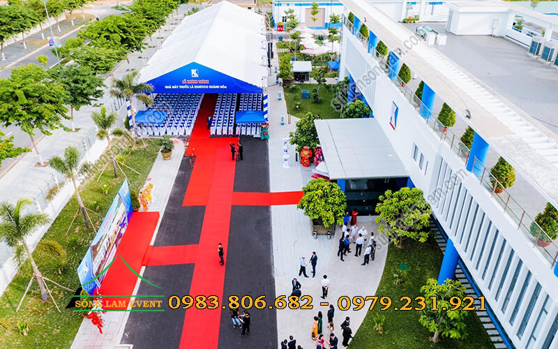 Cho thuê nhà bạt không gian tổ chức Lễ khánh thành nhà máy thuốc lá Khatoco Khánh Hòa