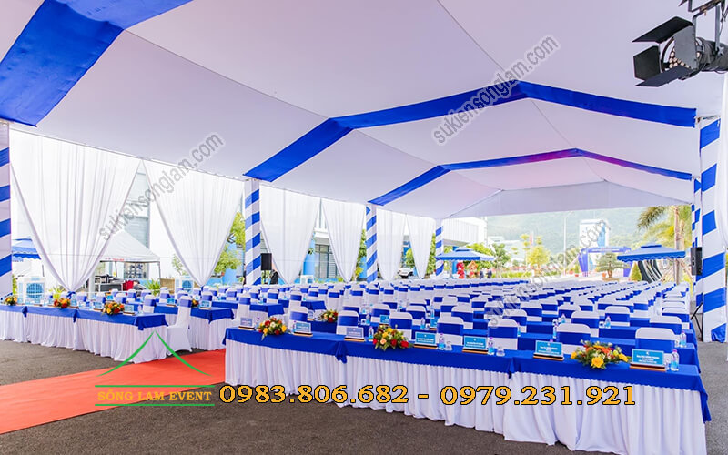 Cho thuê nhà bạt không gian tổ chức Lễ khánh thành nhà máy thuốc lá Khatoco Khánh Hòa