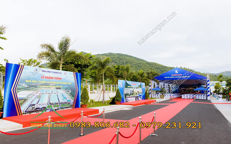 Cho thuê nhà bạt không gian tổ chức Lễ khánh thành nhà máy thuốc lá Khatoco Khánh Hòa