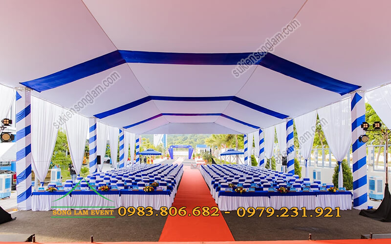 Cho thuê nhà bạt không gian tổ chức Lễ khánh thành nhà máy thuốc lá Khatoco Khánh Hòa