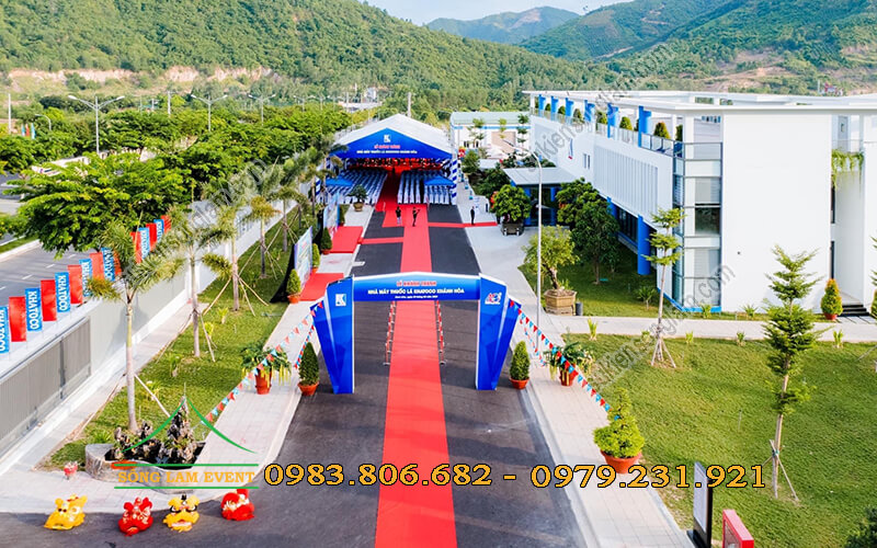 Cho thuê nhà bạt không gian tổ chức Lễ khánh thành nhà máy thuốc lá Khatoco Khánh Hòa