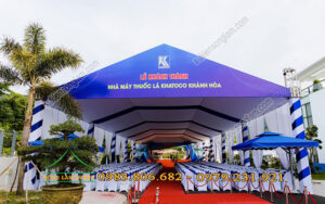 Cho thuê nhà bạt không gian tổ chức Lễ khánh thành nhà máy thuốc lá Khatoco Khánh Hòa