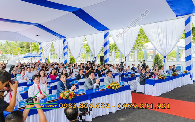 Cho thuê nhà bạt không gian tổ chức Lễ khánh thành nhà máy thuốc lá Khatoco Khánh Hòa