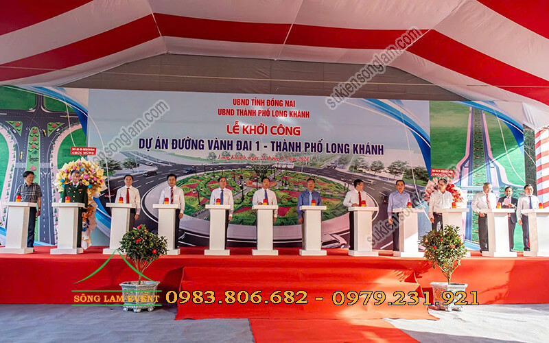 Cho thuê nhà bạt không gian tổ chức Lễ khởi công đường vành đai 1 - tp Long Khánh Đồng Nai Cho thuê nhà bạt không gian tổ chức Lễ khởi công đường vành đai 1 - tp Long Khánh Đồng Nai
