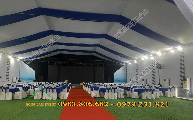 Cho thuê nhà bạt tổ chức Lễ kỷ niệm 20 năm thành lập công ty BOO nước Thủ Đức