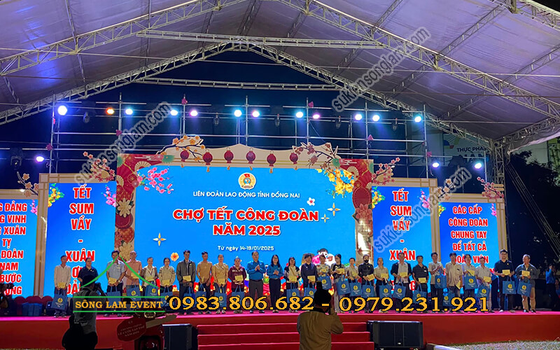 Cho thuê nhà bạt tổ chức Chợ Tết Công Đoàn năm 2025 Đồng Nai