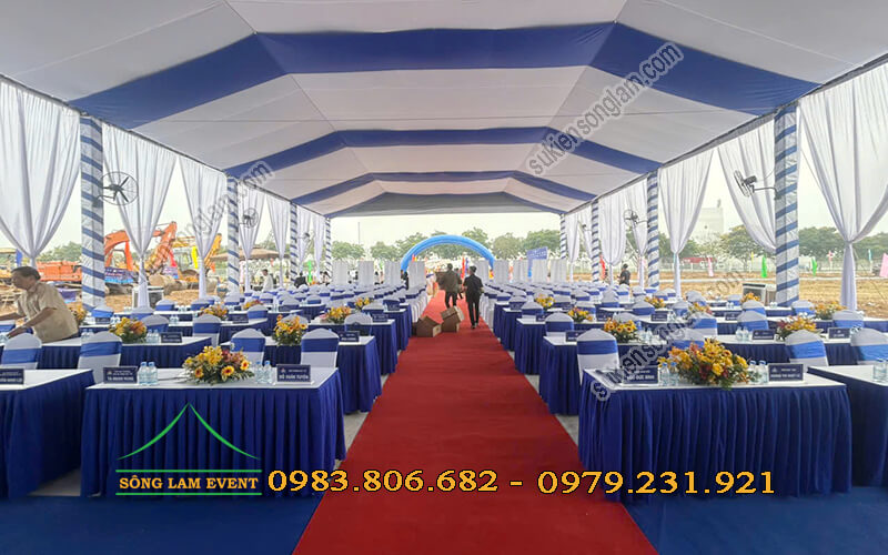 Cho thuê nhà bạt tổ chức Lễ khởi công nhà máy sản xuất sinh phẩm từ huyết tương Cho thuê nhà bạt tổ chức Lễ khởi công nhà máy sản xuất sinh phẩm từ huyết tương