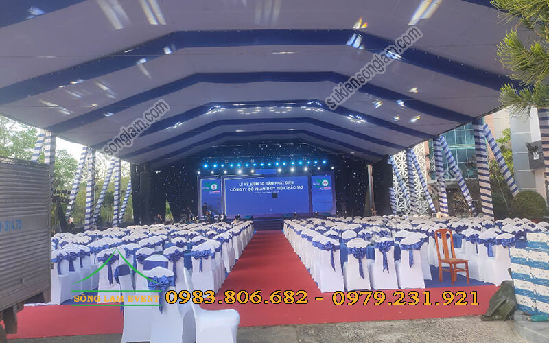 Cho thuê nhà bạt tổ chức lễ kỷ niệm 30 năm phát điện thủy điện Thác Mơ Bình Phước Cho thuê nhà bạt tổ chức lễ kỷ niệm 30 năm phát điện thủy điện Thác Mơ Bình Phước