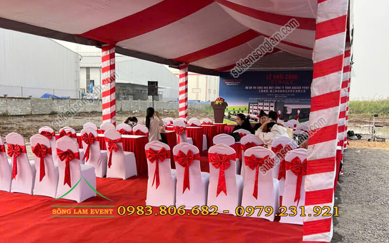 Cho thuê nhà bạt tổ chức Lễ khởi công nhà máy công ty Dragon Point Vietnam Long An Cho thuê nhà bạt tổ chức Lễ khởi công nhà máy công ty Dragon Point Vietnam Long An